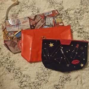 Estee Lauder & Lancome Cosmetic Bags - Set Of 3